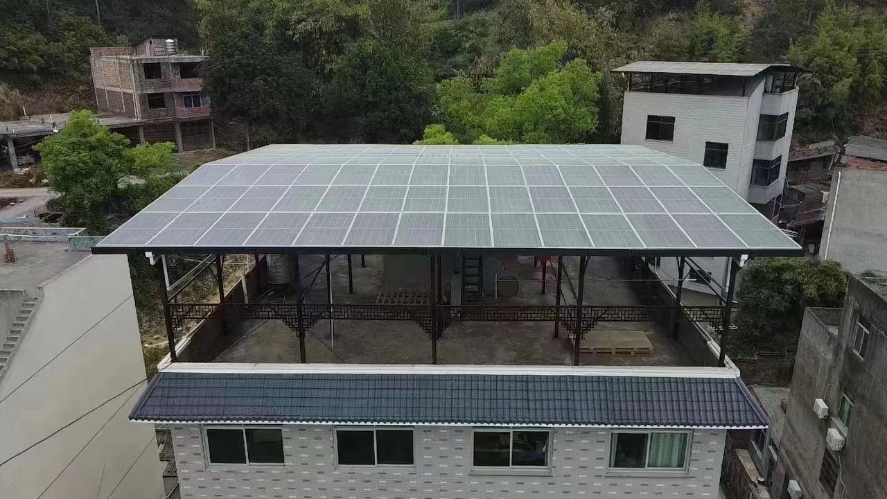 高唐15kw+10kwh自建别墅家庭光伏储能系统